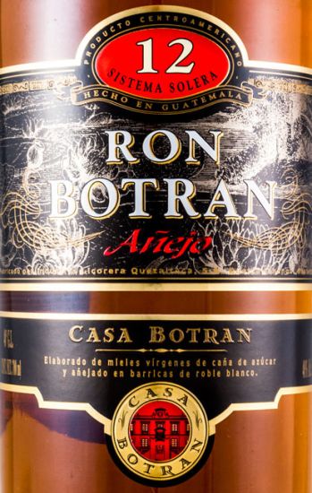 Rum Botran Anejo 12 Sistema Solera