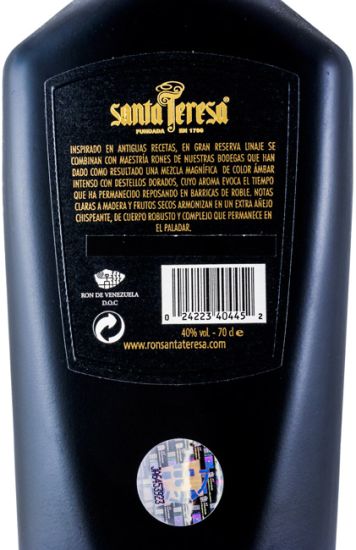 Rum Santa Teresa Linaje Gran Reserva Extra Anejo