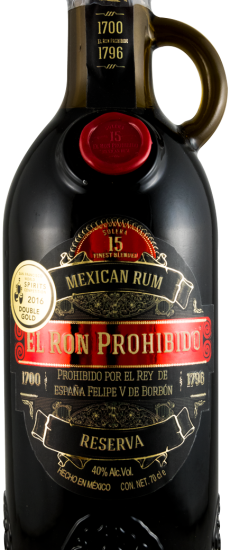 Rum El Ron Prohibido Reserva 15 anos
