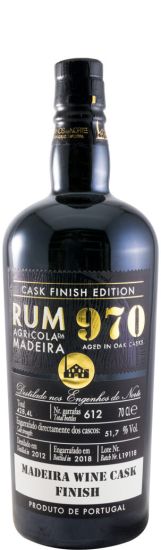 2012 Rum Agrícola da Madeira 970 Madeira Wine Cask Finish