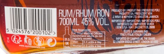 Rum Appleton Estate Joy 25 anos