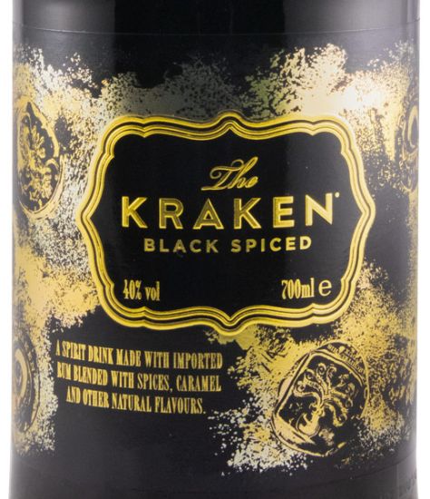 Rum Kraken Black Spiced Edição Limitada (garrafa em cerâmica preta)