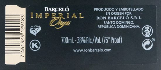 Rum Barceló Imperial Onyx