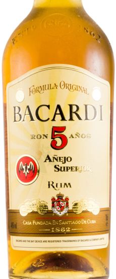 Rum Bacardi 5 years Anejo Superior