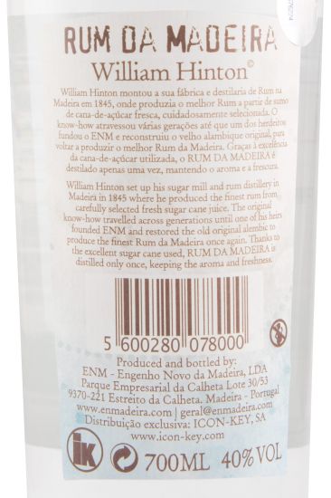 Rum Agrícola da Madeira William Hinton Natural