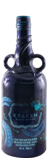 Rum Kraken Black Spiced Edição Limitada (garrafa em cerâmica azul)