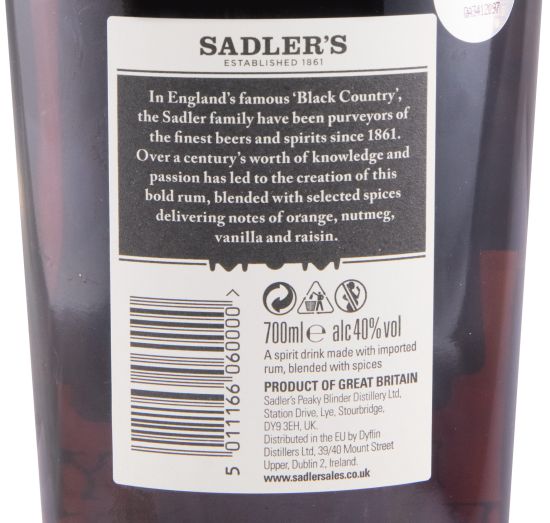 Rum Peaky Blinder Black Spiced