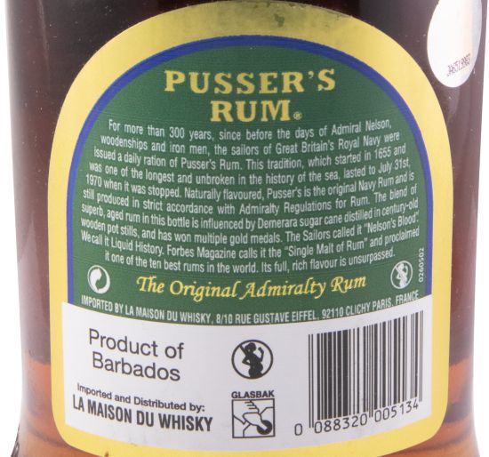 Rum Pusser's Gunpowder Overproof Navy