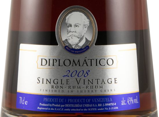 2008 Rum Diplomático Vintage