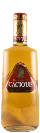Rum Cacique Añejo (former bottle)