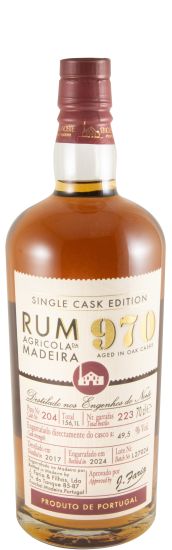 2017 Rum Agrícola da Madeira 970 Single Cask Edition Pipa 204