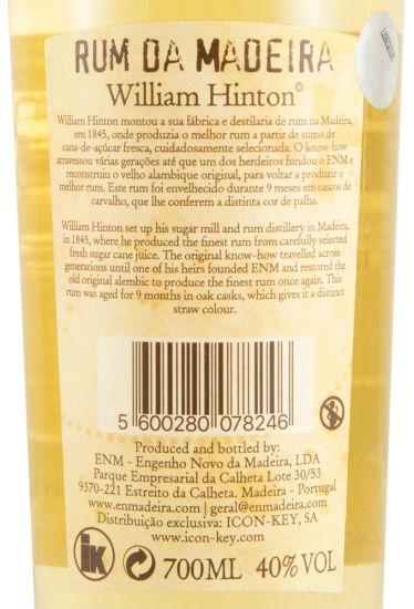 Rum Agrícola da Madeira William Hinton 9 months
