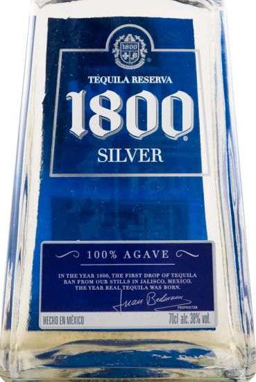 Tequila 1800 Silver (rótulo antigo)