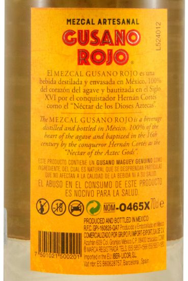 Mezcal Gusano Rojo