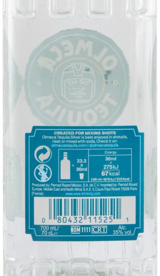 Tequila Olmeca Silver Blanco Clássico