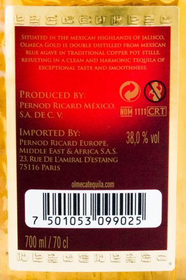 Tequila Olmeca Gold Supremo