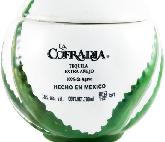 Tequila La Cofradia Balon Extra Añejo (ceramic bottle)