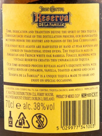 Tequila Jose Cuervo Reserva de la Familia Extra Añejo Edição 2018