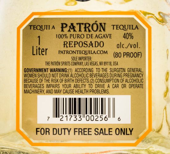 Tequila Patrón Reposado 1L
