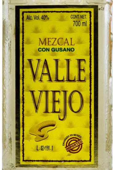 Mezcal Valle Viejo Com Gusano