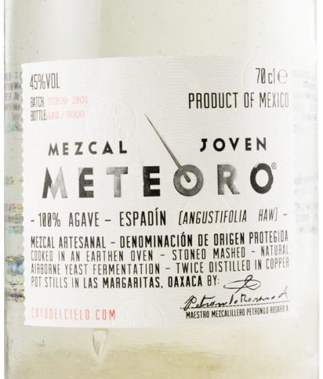 Mezcal Meteoro Joven 100% Agave Espadín