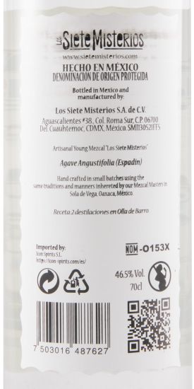 Mezcal Siete Misterios Espadín