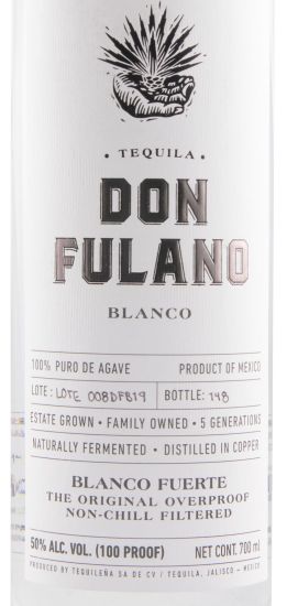 Tequila Don Fulano 100% Agave Blanco Fuerte