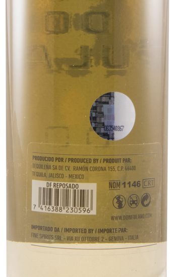 Tequila Don Fulano 100% Puro Agave Reposado