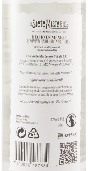 Mezcal Siete Misterios Barril