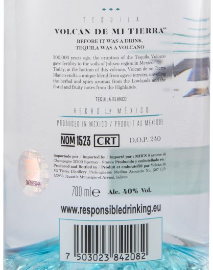Tequila Volcán de Mi Tierra Blanco