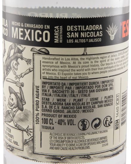 Tequila Espolòn Blanco 1L