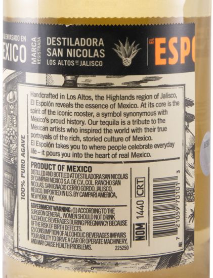 Tequila Espolòn Reposado 1L