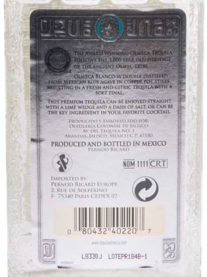 Tequila Olmeca Blanco Clasico 1L