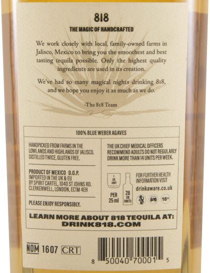 Tequila 818 by Kendall Jenner Añejo