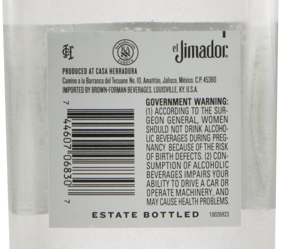 Tequila El Jimador Blanco 1L