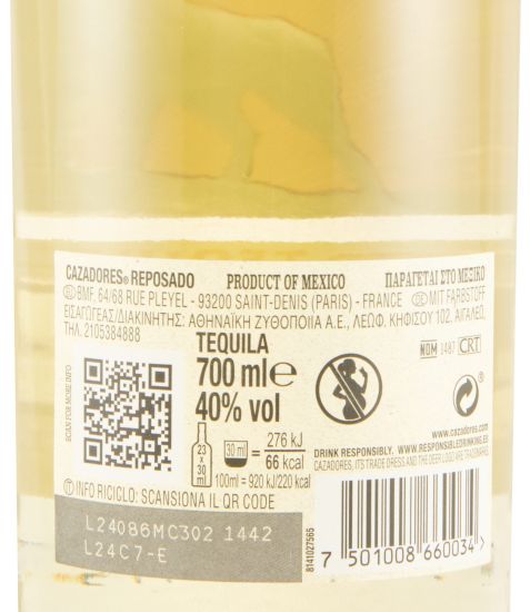 Tequila Cazadores Reposado