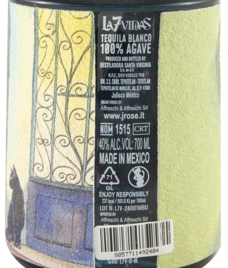 Tequila La7Vidas Blanco