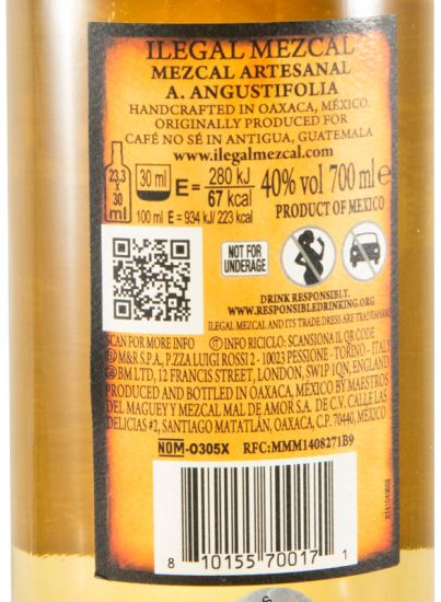 Mezcal Ilegal Reposado