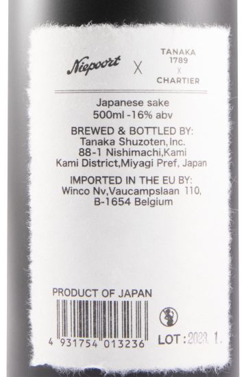 Sake Tanaka 1789 X Chartier Niepoort Edição Limitada 50cl
