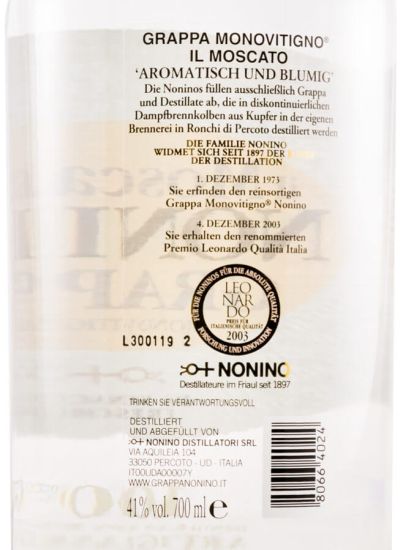 Grappa Nonino il Moscato