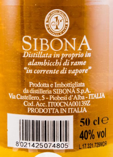 Grappa Sibona Riserva Botti da Madeira 50cl