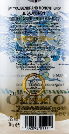 Grappa Nonino Il Sauvignon ÙE