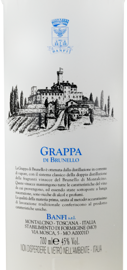 Grappa di Brunello Castello Banfi