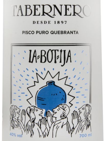 Aguardente Pisco La Botija Puro Quebranta