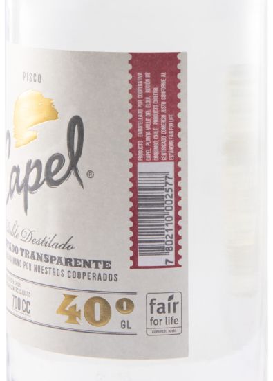 Aguardente Pisco Capel Doble