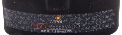 Aguardente Pisco Capel Reservado 1L