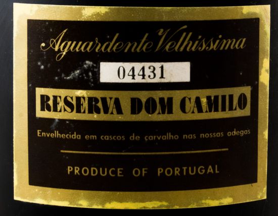 Aguardente Dom Camilo Reserva Velhíssima 75cl