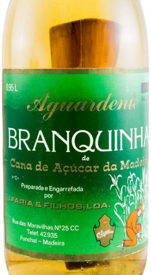 Sugarcane Spirit Madeira Branquinha 95cl