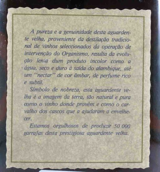 Aguardente IVV Reserva 20 anos
