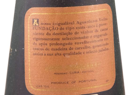 Wine Spirit Fundação Velha VSOP (laser-engraved bottle) 75cl